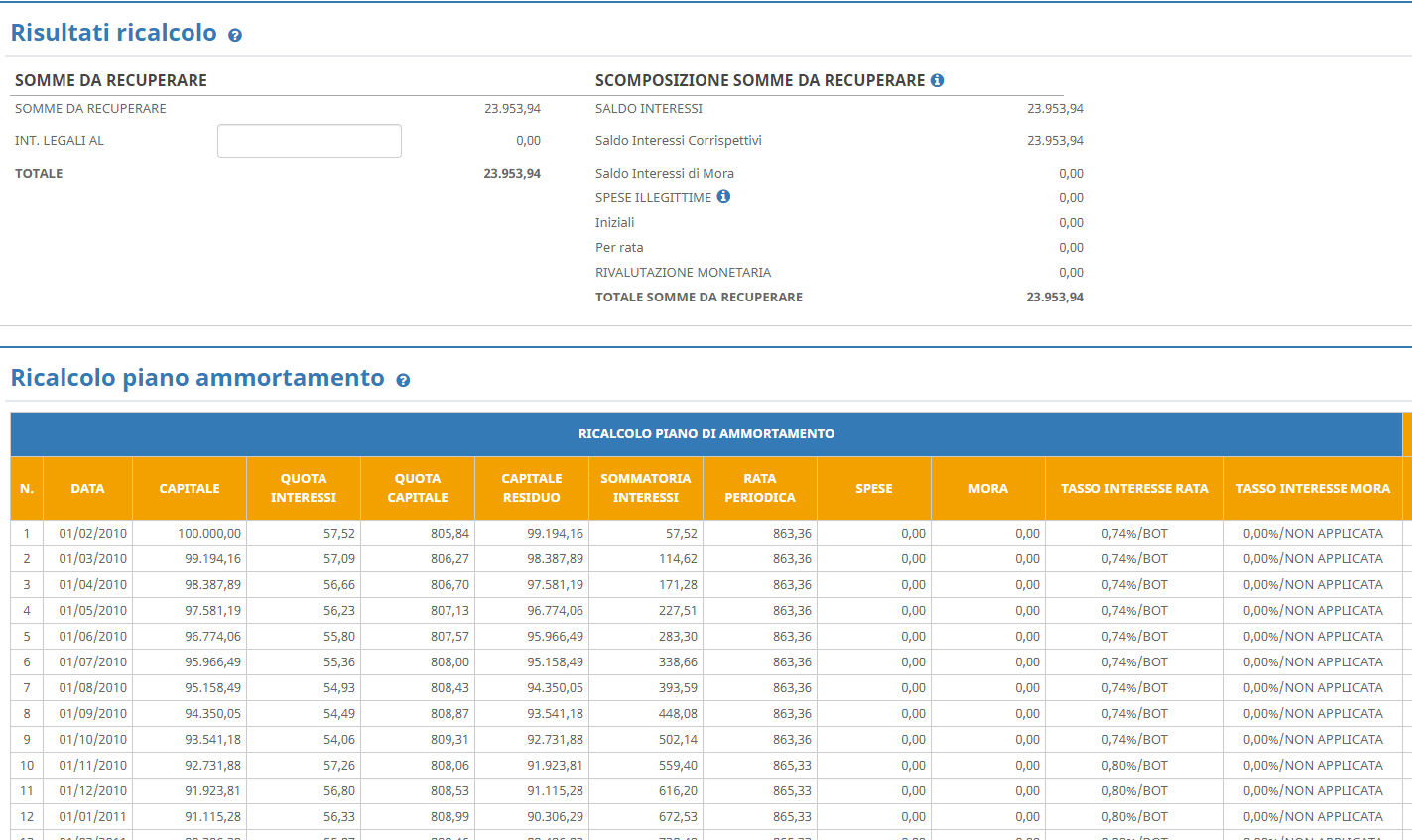 Come ricalcolare un piano di ammortamento in regime di interesse semplice a tassi sostitutivi e Come ricalcolare un piano di ammortamento in regime di interesse semplice a tassi sostitutivi e